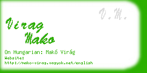 virag mako business card