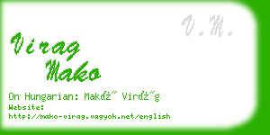 virag mako business card